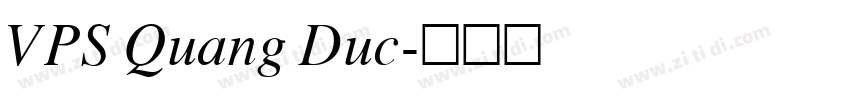VPS Quang Duc字体转换